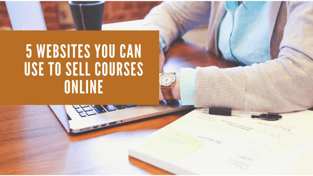 work from home by selling courses online