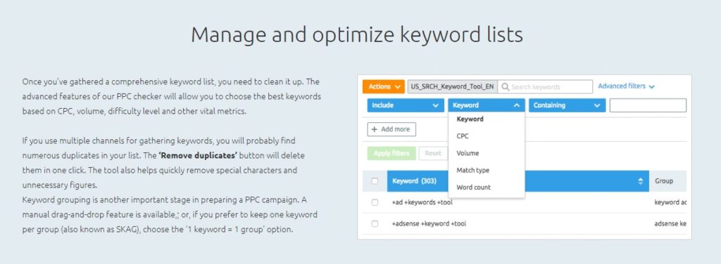 Optomize keywords for better SEO ranking