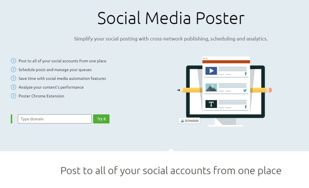 Centralized social media posting for better blog promotion