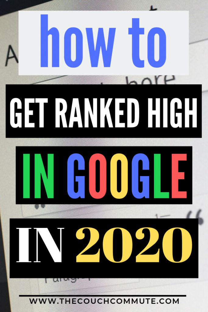 how to optimize your blog content for google in 2020