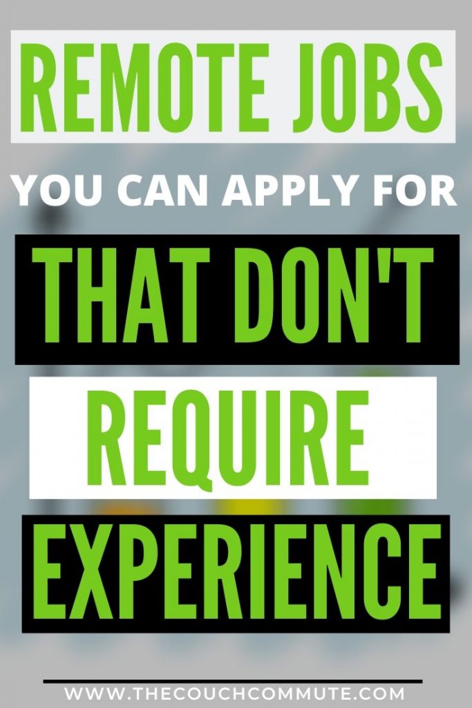 remote jobs that dont require experience